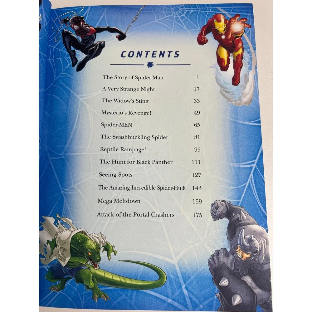 Marvel Spider Man 5 Minute Stories Childrens Book Hardcover Age 3+‎